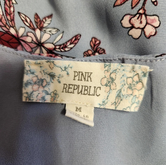 Blue floral Pink Republic tank top size medium‎ - Picture 7 of 10